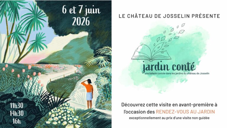 Jardin conté. Balade contée dans les jardins du château de Josselin.
